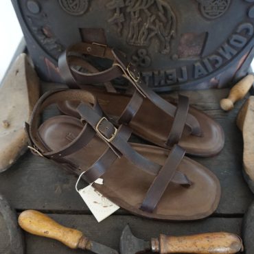 Mario Doni Handmade Vegetable Tanned Leather Men's Sandals, Handmade Leather Men's Gladiator Sandal, Men's Thong Sandals, Greek Roman Style