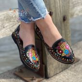 Hand Painted Artisanal Sandals. All sizes Boho-Hippie Vintage. Mexican Leather Floral Flats. Summer Sandals. Mexican Style Flats.