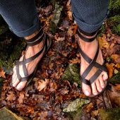 Men's mud color gladiator sandals Handmade in Italy | Gianluca - L'artigiano del cuoio