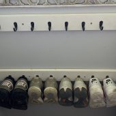 Low Profile Shoe Storage Hooks