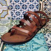 Handmade Men's Sandals made with quality materials: genuine leather and genuine leather 100% Made in Italy Handmade Sandals for Man