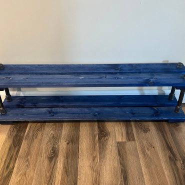 8" Depth Industrial Shoe Rack, Shoe Storage, Shoe Rack, Entryway Shoe Organizer, Shoe Stand (Different Sizes & Stain Options)