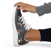 Dog Design Women’s athletic shoes, womens sneakers, dog lover shoes for mom , gift for daughter, walking shoes, all day comfort wear