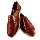 mens huarache sandal Mahogany Porfirio