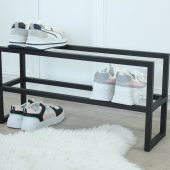Metal Shoe Industrial Metal, Metal Shoe Rack For Gift, Schuhregal Modern,Minimal Shoe Rack, Entryway Organization for shoes, Metal Shoe Rack