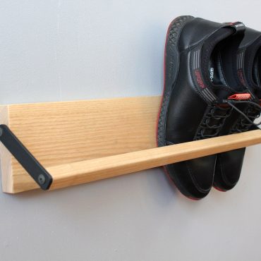 Wall mounted shoe rack | Shoe rack entryway | Industrial wooden shoe shelf for hallway decor | Reclaimed custom shoe rack |Outdoor shoe rack