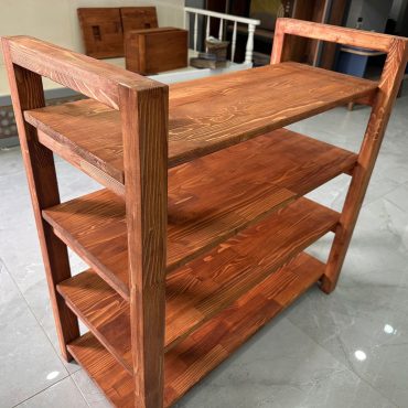 Wooden Shoe Race - Entryway Shoe Rack - Sneaker Storage - Wheeled shoe rack - Shoe Organizer - Hallway organizer -  Entryway furniture