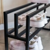 Metal Shoe Industrial Metal, Metal Shoe Rack For Gift, Schuhregal Modern,Minimal Shoe Rack, Entryway Organization for shoes, Metal Shoe Rack
