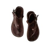 Men Grounding Sandals | Dark Brown | Sustainable Handmade Leather Men Traveler Sandals | Copper Rivets