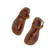 Men Grounding Sandals | New Crazy Brown | Sustainable Handmade Leather Men Traveler Sandals | Copper Rivets