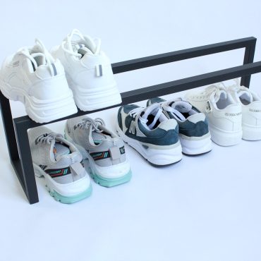 Metal shoe rack, Black Shoe rack, Compact shoe rack, Shoe storage in the hallway, Floor shoe rack, Loft style furniture, Entryway organizer