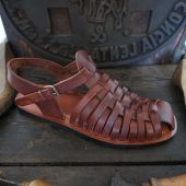 Handcrafted  men Sandals natural tanned leather, Fisherman Sandals for Men