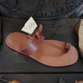 Handmade Flip Flop Sandals for Men in Vegetable Tanned Leather Mario Doni, Customizable Handmade Leather Men's Sandal, Made in Italy