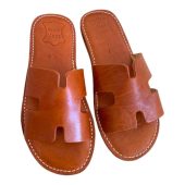 Handmade Moroccan Leather Sandal for Men, Handmade natural leather sandal, Handcrafted and authentic sandal for men.
