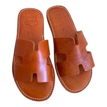 Handmade Moroccan Leather Sandal for Men, Handmade natural leather sandal, Handcrafted and authentic sandal for men.