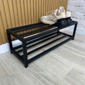 Modern Industrial Black Metal Shoe Rack Housewarming gift