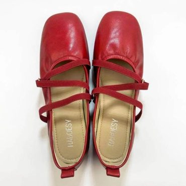 Eco Friendly Leather Soft Ballet Flats | Women Black Foldable Ballerina | Soft Comfortable Cross Straps Shoes | Ballet Shoes For Ladies