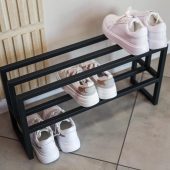 Metal Shoe Rack, Metal Shoe Industrial Metal, Schuhregal Modern, Minimal Shoe Rack, Entryway Organization for Shoes, Loft Hallway Furniture