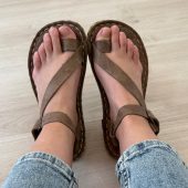 Men Visions Leather Genuine Leather Sandals for Men, Summer Sandals, Flip-Flops, Flats, Slides, Thongs, Comfort Walking