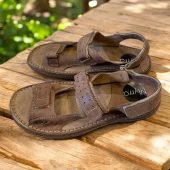 Stylish and comfortable men's leather sandals handmade