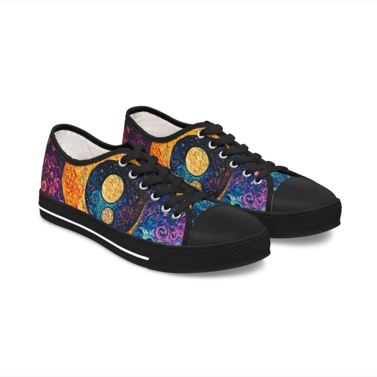 Sneakers, Mystical Harmony Women's Mesh Shoes for Good Vibes, Breathable and Durable, Casual Stylish Footwear