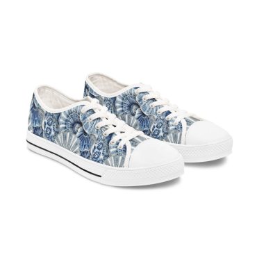 Sea Women's Sneakers: Stylish Low Top Shoes, Beach-Inspired Summer Footwear for Ocean Lovers