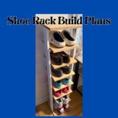 Shoe Rack Woodworking Plans | Small Shoe Rack | DIY Plans