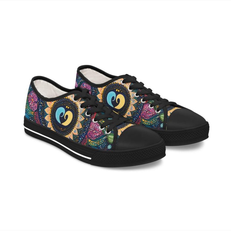 Sneakers, Mystical Harmony Women's Mesh Shoes for Good Vibes, Breathable and Durable, Casual Stylish Footwear