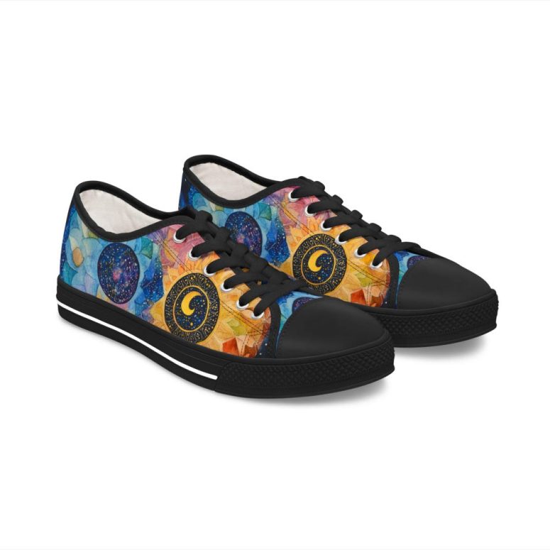 Sneakers, Mystical Harmony Women's Mesh Shoes for Good Vibes, Breathable and Durable, Casual Stylish Footwear