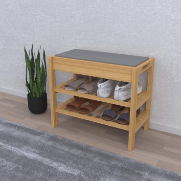 2 Tier Shoe Rack | Two shelf shoe rack | DIY Shoe Rack | DIY Wooden Furniture Project | Foyer furniture |