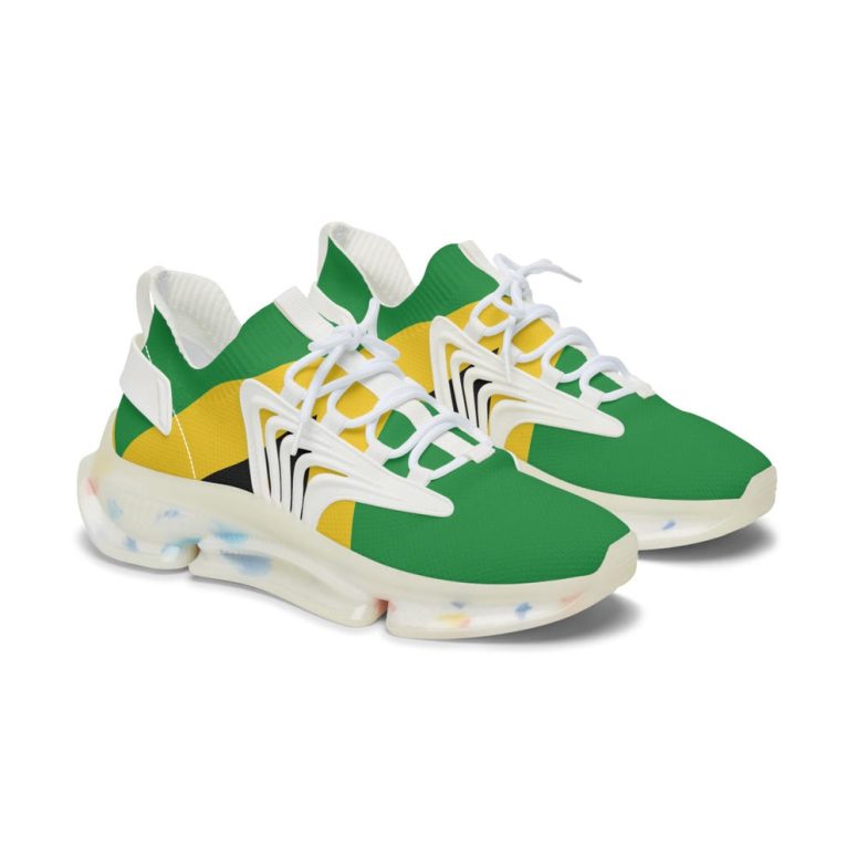 Jamaican Women Mesh Sneakers, Reggae Shoes, Caribbean Fashion, Island Style, Rasta Mesh Footwear