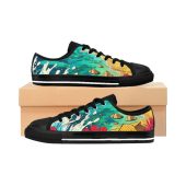 Colorful Casual Women's Sneakers - Beach Beauty AI Design Asymmetric Shoes for Women, Summer Sneakers, Trendy Women Shoes, Fun Sneakers,