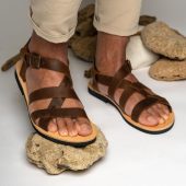 Brown leather sandals men, Greek leather sandals, Summer shoes, Handmade leather sandals men, Sandali Uommo