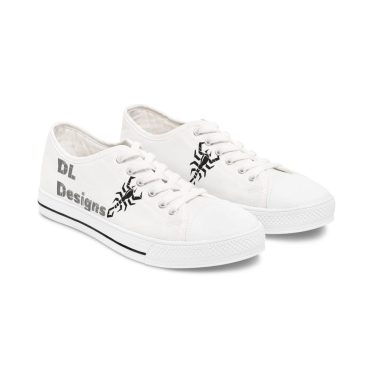 Customizable Women's Low Top Sneakers - Unique Spider Design | Lightweight Casual Shoes | Personalized Women's Sneakers | Gothic Streetwear