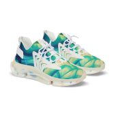 Vibrant Men's Mesh Sneakers, Stylish Athletic Shoes, Eco-Friendly Footwear, Casual Sneakers for Comfort, Unique Design Sneakers