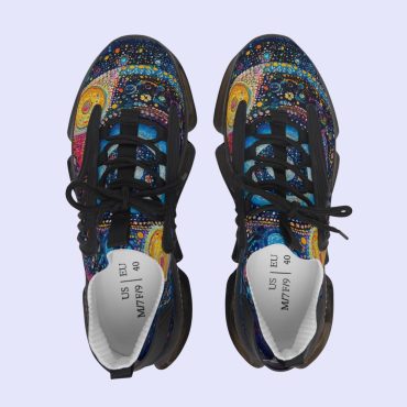 Sneakers, Mystical Harmony Women's Mesh Shoes for Good Vibes, Breathable Memory Foam, Casual Athletic Footwear, Yoga Shoes, Comfortable