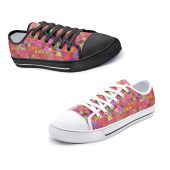 Low Top Canvas Shoes, Sizes for Women and for Men, Casual Comfortable Shoes, Ladies Sneakers, Fashionable, Artistic, Colorful Designs