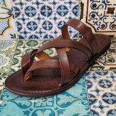 Handmade Men's Sandals made with quality materials: genuine leather and genuine leather 100% Made in Italy Handmade Sandals for Man