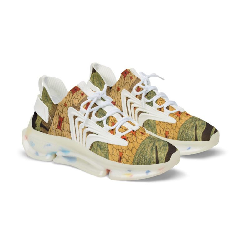 Sneakers, Fishes Design, Ocean Theme Shoes, Marine Life Footwear, Fishing Lover Gift, Beach Style Sneakers