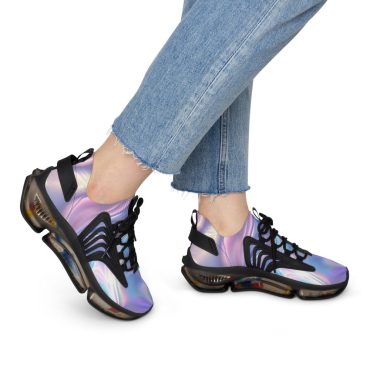 Mesh Sneakers for Women | Iridescent Athletic Shoes, Trendy Casual Footwear for Active Lifestyle, Fashion Walk